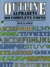 表紙画像: Outline Alphabets 9780486258249