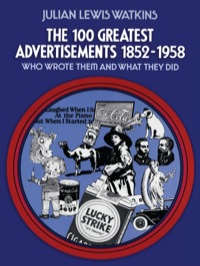 Imagen de portada: The 100 Greatest Advertisements 1852-1958 9780486205403