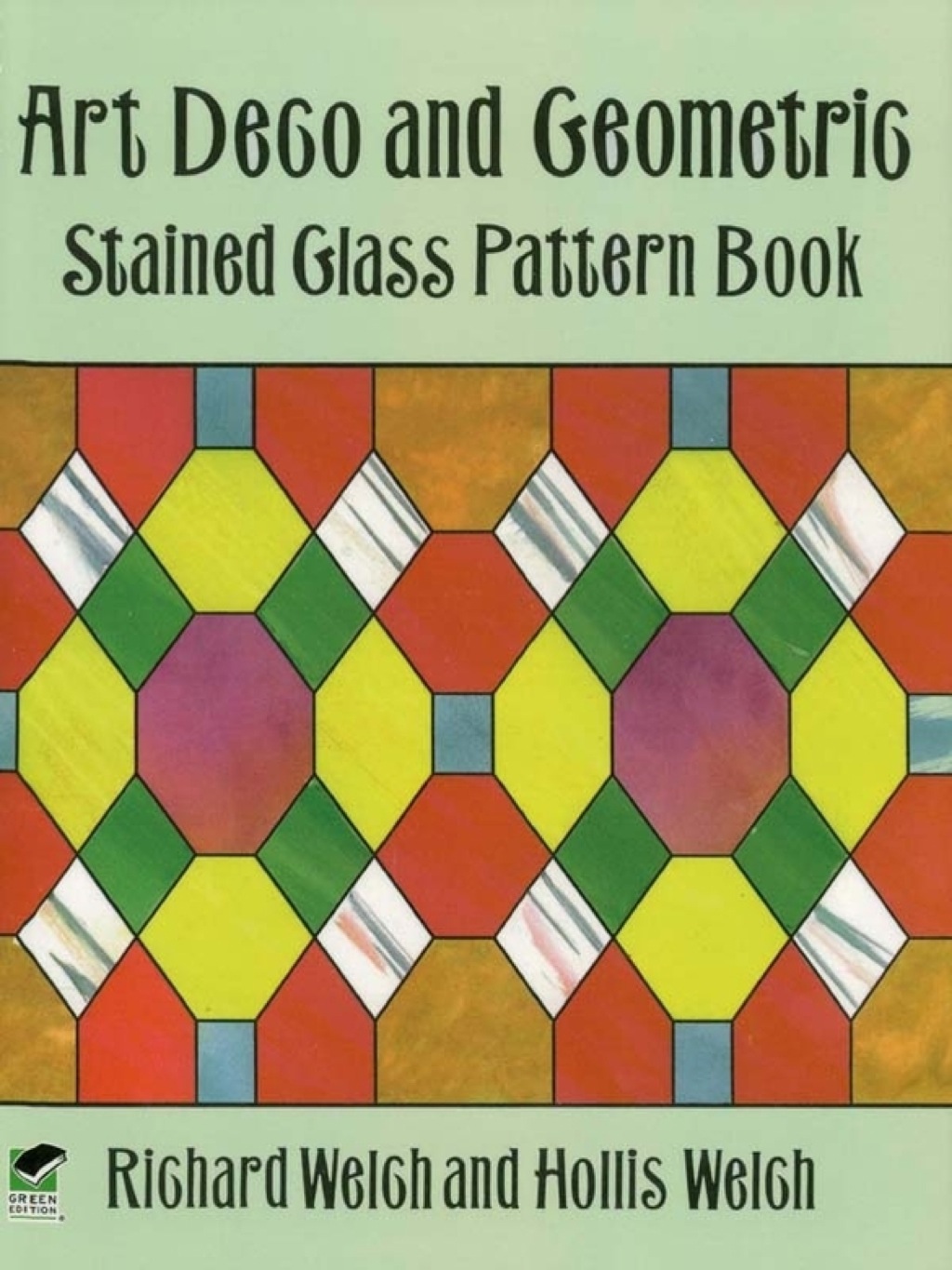 Art Deco and Geometric Stained Glass Pattern Book