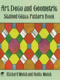صورة الغلاف: Art Deco and Geometric Stained Glass Pattern Book 9780486298412