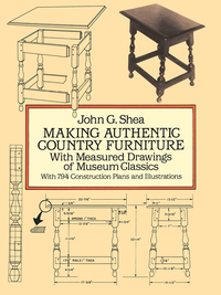 صورة الغلاف: Making Authentic Country Furniture 9780486277745