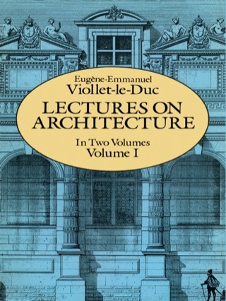 Cover image: Lectures on Architecture, Volume I 9780486255200