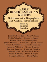 صورة الغلاف: Early Black American Writers 9780486226231