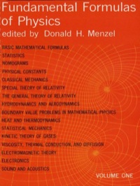 Cover image: Fundamental Formulas of Physics, Volume One 9780486605951