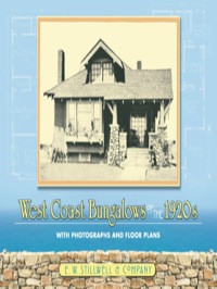 Imagen de portada: West Coast Bungalows of the 1920s 9780486447186