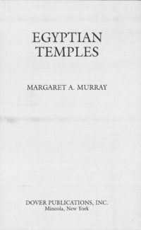 Cover image: Egyptian Temples 9780486422558
