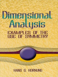 Cover image: Dimensional Analysis 9780486446059