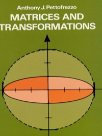 Cover image: Matrices and Transformations 9780486636344