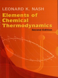 Cover image: Elements of Chemical Thermodynamics 9780486446127