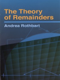 Omslagafbeelding: The Theory of Remainders 9780486442563