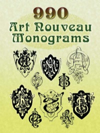 表紙画像: 990 Art Nouveau Monograms 9780486454238