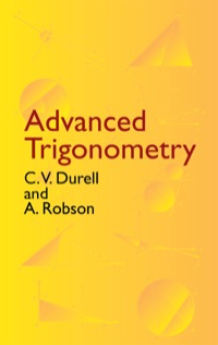 Cover image: Advanced Trigonometry 9780486432298