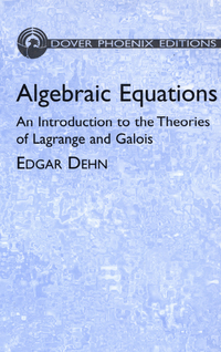صورة الغلاف: Algebraic Equations 9780486439006