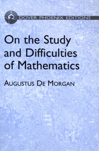 Cover image: On the Study and Difficulties of Mathematics 9780486442709
