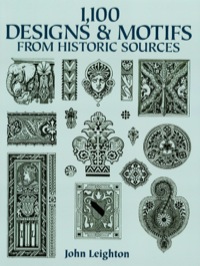 表紙画像: 1,100 Designs and Motifs from Historic Sources 9780486287300
