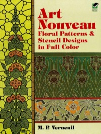 表紙画像: Art Nouveau Floral Patterns and Stencil Designs in Full Color 9780486401263