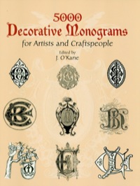 Imagen de portada: 5000 Decorative Monograms for Artists and Craftspeople 9780486429793