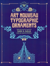 صورة الغلاف: Art Nouveau Typographic Ornaments 9780486243665