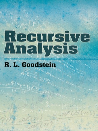 Omslagafbeelding: Recursive Analysis 9780486477510