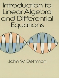 表紙画像: Introduction to Linear Algebra and Differential Equations 9780486651910