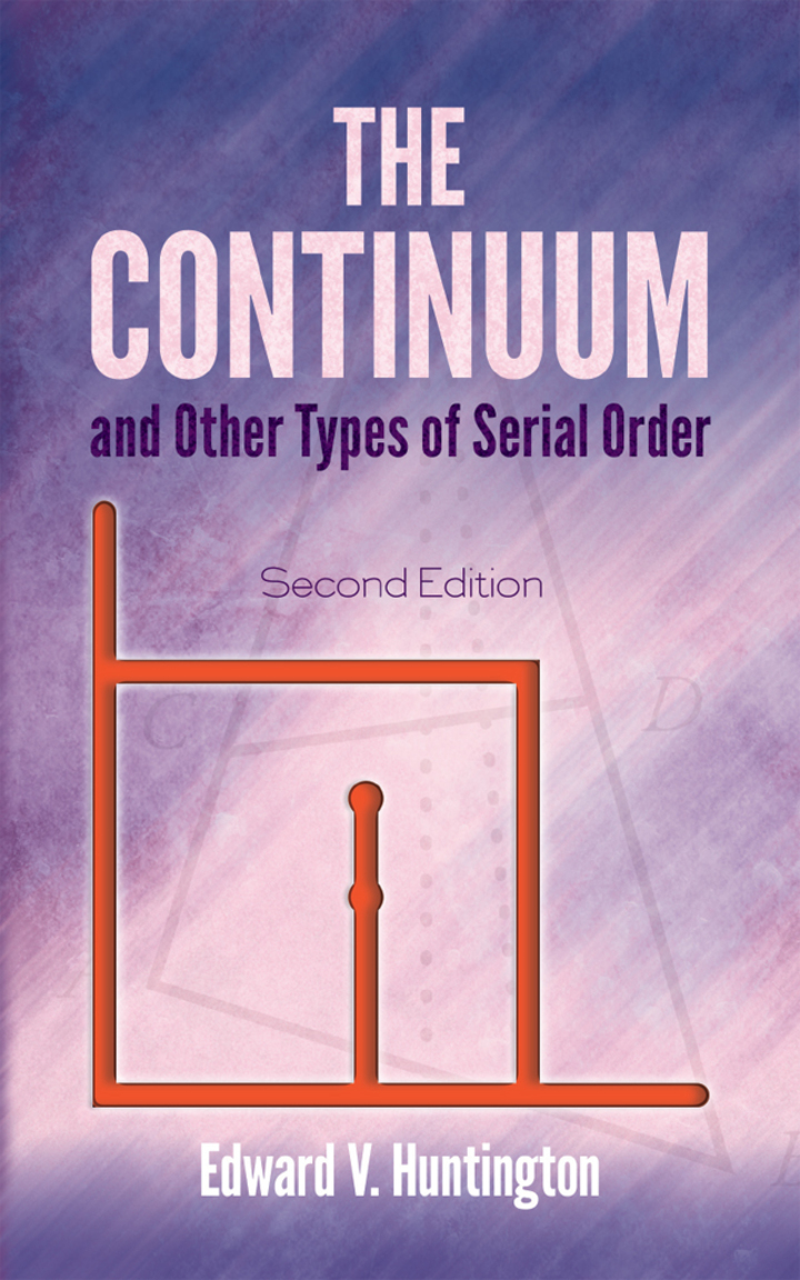 Cover image: The Continuum and Other Types of Serial Order