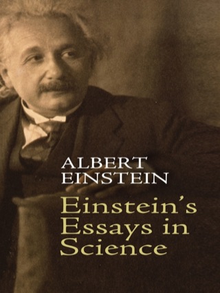 Cover image: Einstein's Essays in Science 9780486470115