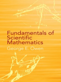 Cover image: Fundamentals of Scientific Mathematics 9780486428086