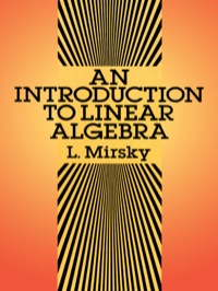 Cover image: An Introduction to Linear Algebra 9780486664347