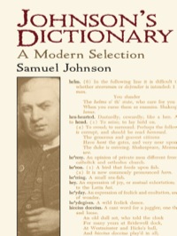 表紙画像: Johnson's Dictionary 9780486440897