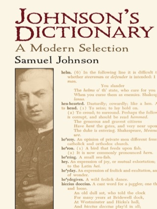 Cover image: Johnson's Dictionary 9780486440897