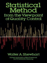 Cover image: Statistical Method from the Viewpoint of Quality Control 9780486652320