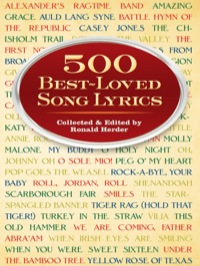 Imagen de portada: 500 Best-Loved Song Lyrics 9780486297255