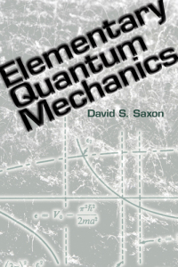 Imagen de portada: Elementary Quantum Mechanics 9780486485966