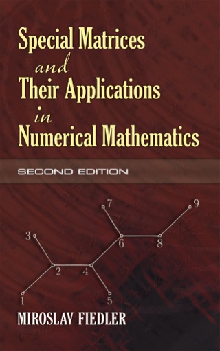 Cover image: Special Matrices and Their Applications in Numerical Mathematics 2nd edition 9780486466750