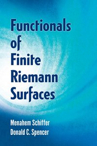 Cover image: Functionals of Finite Riemann Surfaces 9780486780467