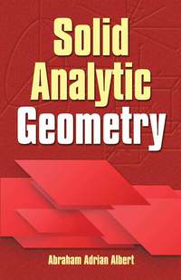 صورة الغلاف: Solid Analytic Geometry 9780486810263