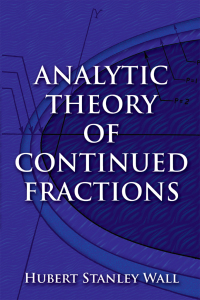 Imagen de portada: Analytic Theory of Continued Fractions 9780486823690