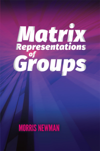 Cover image: Matrix Representations of Groups 9780486832456