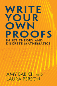 Cover image: Write Your Own Proofs 9780486832814