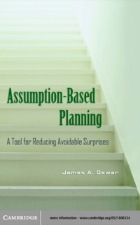 Imagen de portada: Assumption-Based Planning 1st edition 9780521806534