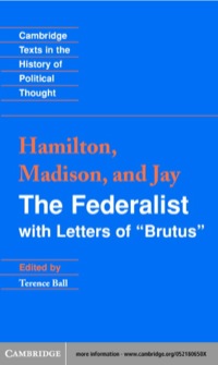 表紙画像: The Federalist 1st edition 9780521806503