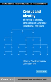 Imagen de portada: Census and Identity 1st edition 9780521004275