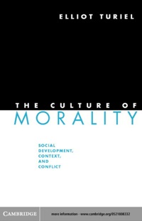 Omslagafbeelding: The Culture of Morality 1st edition 9780521808330