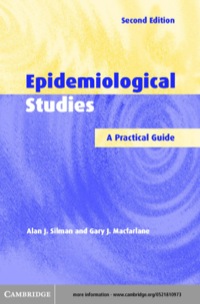 Imagen de portada: Epidemiological Studies 2nd edition 9780521810975