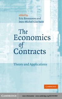 Cover image: The Economics of Contracts 1st edition 9780521814904