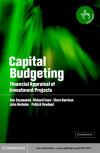 Cover image: Capital Budgeting 1st edition 9780521817820