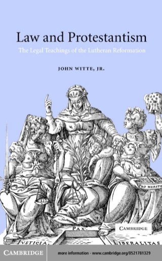 Cover image: Law and Protestantism 1st edition 9780521781329