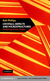 表紙画像: Crystals, Defects and Microstructures 1st edition 9780521790055