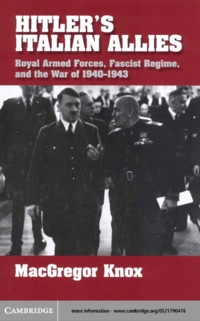 Cover image: Hitler's Italian Allies 1st edition 9780521790475