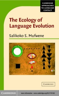 Imagen de portada: The Ecology of Language Evolution 1st edition 9780521791380